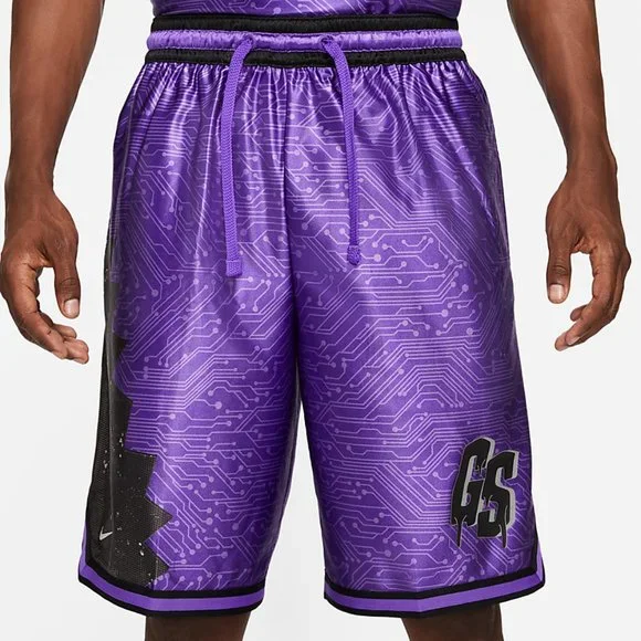 NIKE LEBRON X SPACE JAM GOON SQUAD DRI-FIT BASKETBALL SHORTS Purple DJ3875-560 - Picture 12 of 12